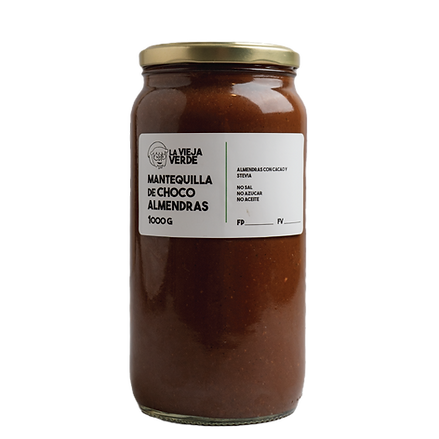 Mantequilla de Choco Almendras 1000Gr - La Vieja Verde