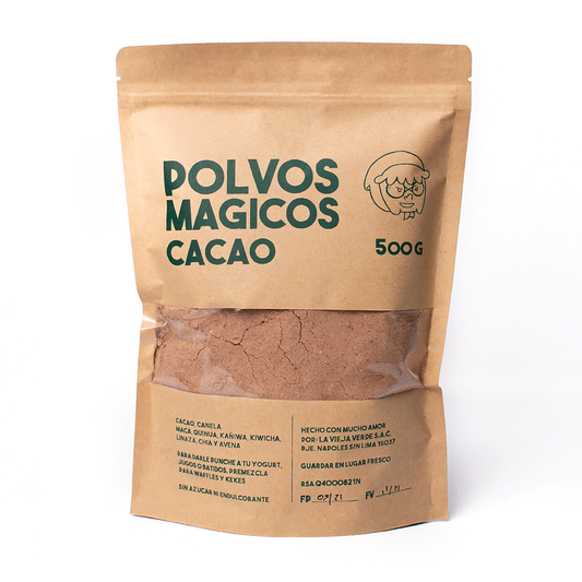 Polvos Mágicos Cacao 500Gr - La Vieja Verde