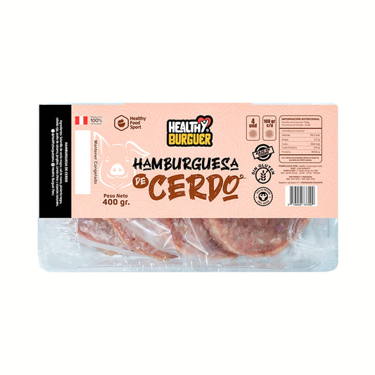 Hamburguesa Artesanal de Cerdo 400g - Healthy Burguer