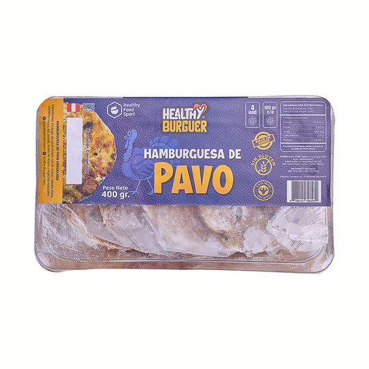 Hamburguesa Artesanal de Pavo  400g - Healthy Burguer