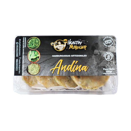 Hamburguesa Artesanal de Pollo Andina 400g - Healthy Burguer