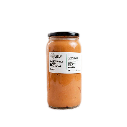 Mantequilla de maní proteica 220Gr Vainilla - La Vieja Verde