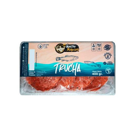 Hamburguesa Artesanal Trucha 400g - Healthy Burguer